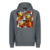 Rock christmas leopard duck Premium Hoodie - FaDigitalArtStudio
