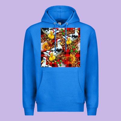 Christmas Leopard Duck Premium Hoodie Designed By Fadigitalartstudio