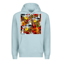 Blue Mist christmas leopard duck Premium Hoodie - FaDigitalArtStudio