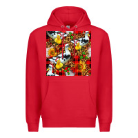 Red christmas leopard duck Premium Hoodie - FaDigitalArtStudio