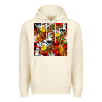 Sandshell christmas leopard duck Premium Hoodie - FaDigitalArtStudio