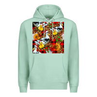 Seafoam christmas leopard duck Premium Hoodie - FaDigitalArtStudio