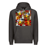 Smoke christmas leopard duck Premium Hoodie - FaDigitalArtStudio