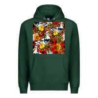 Sports Green christmas leopard duck Premium Hoodie - FaDigitalArtStudio