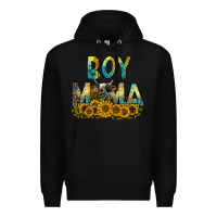 Black boy mama Premium Hoodie - CowhideDigitalArt