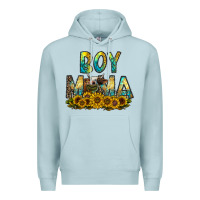 Blue Mist boy mama Premium Hoodie - CowhideDigitalArt