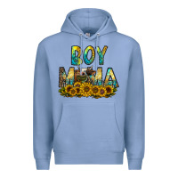 Colony Blue boy mama Premium Hoodie - CowhideDigitalArt