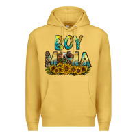 Antique Gold boy mama Premium Hoodie - CowhideDigitalArt