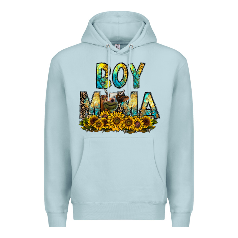 Boy Mama Premium Hoodie by CowhideDigitalArt | Teevron
