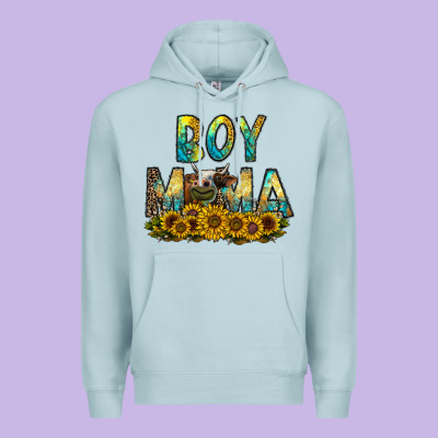 Boy Mama Premium Hoodie Designed By Cowhidedigitalart