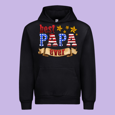 Best Papa Ever Urban Hoodie Designed By Hra Design Shop