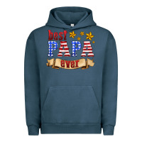 Pigment Midnight Navy best papa ever Urban Hoodie - HRA Design Shop