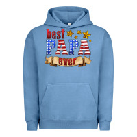 Pigment Pebble Blue best papa ever Urban Hoodie - HRA Design Shop