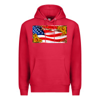Cardinal usa flag and sunflower license plate Premium Hoodie - HRA Design Shop
