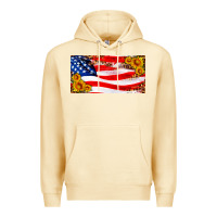 Pina Colada usa flag and sunflower license plate Premium Hoodie - HRA Design Shop