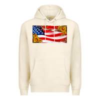 Tofu usa flag and sunflower license plate Premium Hoodie - HRA Design Shop