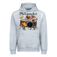 Heather Grey photographer floral butterfly film roll vintage camera Urban Hoodie - FaDigitalArtStudio