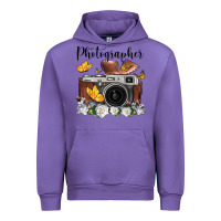 Tulip photographer floral butterfly film roll vintage camera Urban Hoodie - FaDigitalArtStudio
