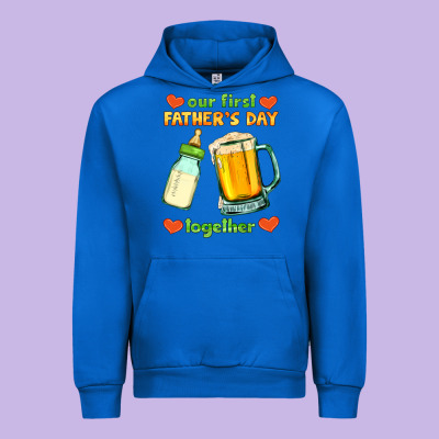 Our First Father's Day Together Urban Hoodie Designed By Hra Design Shop