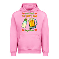 Fuchsia Pink our first father's day together Urban Hoodie - HRA Design Shop