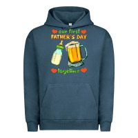 Pigment Midnight Navy our first father's day together Urban Hoodie - HRA Design Shop