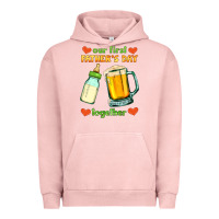Pigment Salmon our first father's day together Urban Hoodie - HRA Design Shop