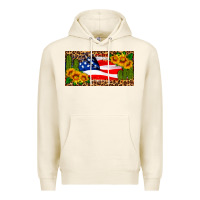 Tofu usa flag and cactus license plate Premium Hoodie - HRA Design Shop