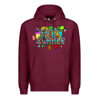 Burgundy enjoy summer Premium Hoodie - CowhideDigitalArt
