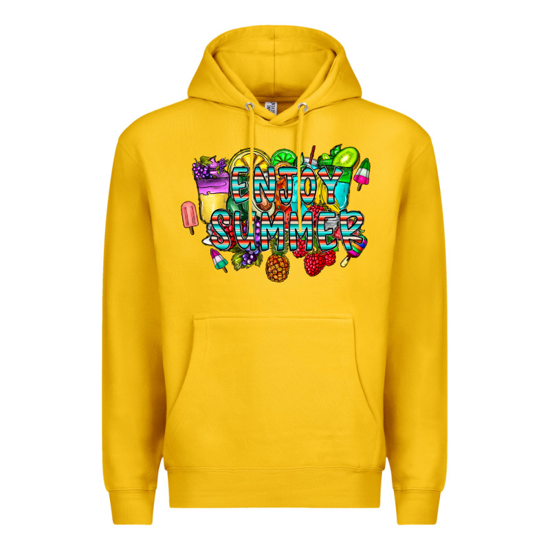 Enjoy Summer Premium Hoodie by CowhideDigitalArt | Teevron