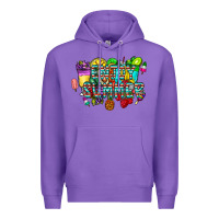 Purple enjoy summer Premium Hoodie - CowhideDigitalArt