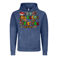 Vintage Denim hot cocoa and christmas movies Vintage Hoodie - AdoDesignShop
