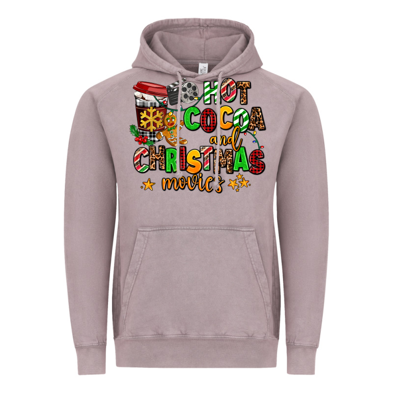 Hot Cocoa And Christmas Movies Vintage Hoodie by AdoDesignShop | Teevron