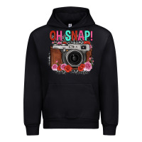 Black oh snap rose grey leopard vintage camera Urban Hoodie - FaDigitalArtStudio