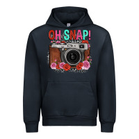 Navy oh snap rose grey leopard vintage camera Urban Hoodie - FaDigitalArtStudio