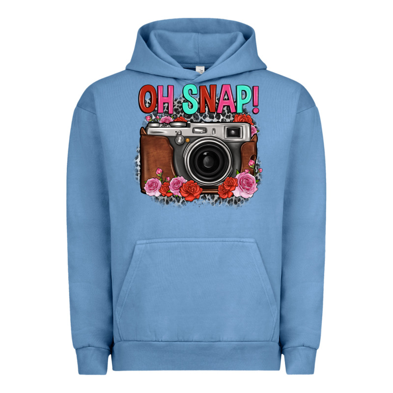 Oh Snap Rose Grey Leopard Vintage Camera Urban Hoodie by FaDigitalArtStudio | Teevron