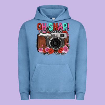 Oh Snap Rose Grey Leopard Vintage Camera Urban Hoodie Designed By Fadigitalartstudio