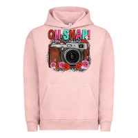 Pigment Salmon oh snap rose grey leopard vintage camera Urban Hoodie - FaDigitalArtStudio