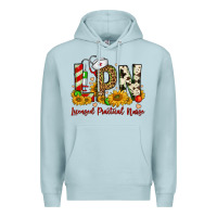 Blue Mist christmas lpn licensed practical nurse Premium Hoodie - FaDigitalArtStudio