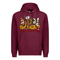 Burgundy christmas lpn licensed practical nurse Premium Hoodie - FaDigitalArtStudio