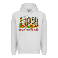 Dove Grey christmas lpn licensed practical nurse Premium Hoodie - FaDigitalArtStudio