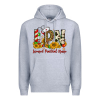 Heather Grey christmas lpn licensed practical nurse Premium Hoodie - FaDigitalArtStudio