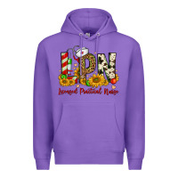 Purple christmas lpn licensed practical nurse Premium Hoodie - FaDigitalArtStudio