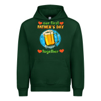 Forest Green our first father's day together and beer Urban Hoodie - HRA Design Shop