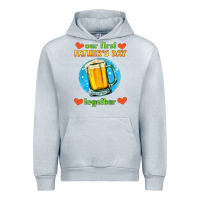 Heather Grey our first father's day together and beer Urban Hoodie - HRA Design Shop