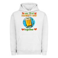 Pigment Lunar Rock our first father's day together and beer Urban Hoodie - HRA Design Shop