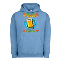 Pigment Pebble Blue our first father's day together and beer Urban Hoodie - HRA Design Shop