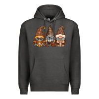 Charcoal Heather coffee gnomes Premium Hoodie - RacoonDesign