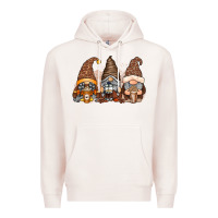 Pale Pink coffee gnomes Premium Hoodie - RacoonDesign