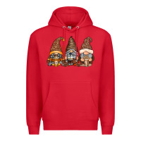 Red coffee gnomes Premium Hoodie - RacoonDesign