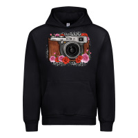 Foreset Green rose grey leopard vintage camera Urban Hoodie - FaDigitalArtStudio